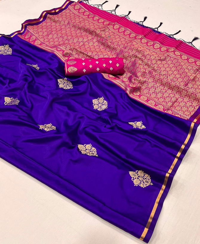 kanthkala Luxe By Rajtex Two Tone Satin Saree Wholesalers In Delhi